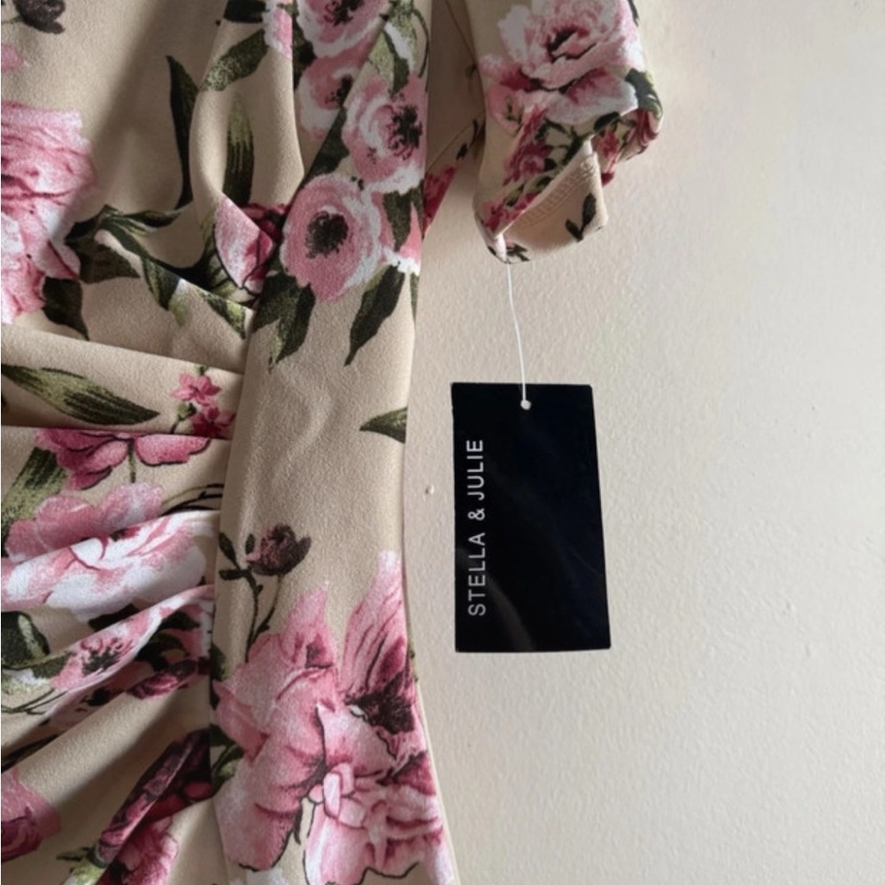 Stella & Julie Women's Floral Print Midi Dress - Picture 3 of 8